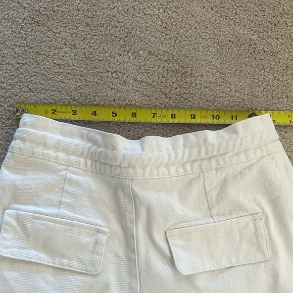 Forever 21 White denim paperbag Jean shorts, Small - Picture 5 of 6